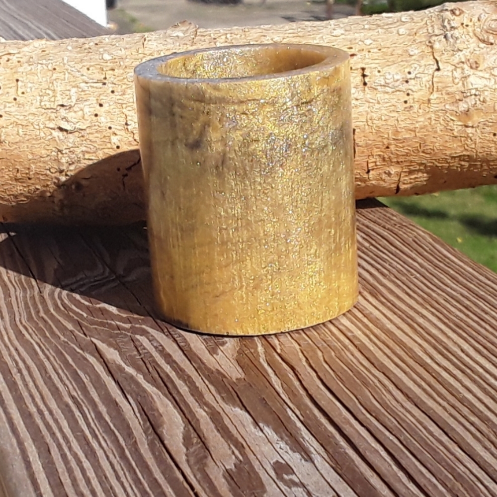✨SOLD✨Handmade Gold Epoxy Resin Holder - Picture 3 of 14